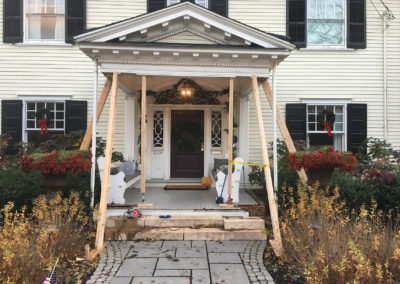 Front porch remodel in progress Moorestown NJ