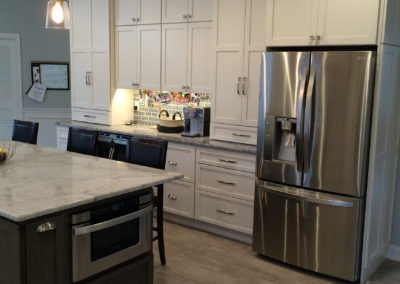 Kitchen remodel with custom cabinets and subway tile Moorestown NJ