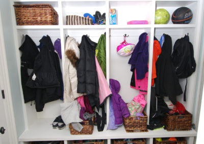 Entryway mudroom custom built-in storage Moorestown NJ