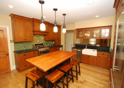 Moorestown NJ kitchen remodel features center island with seating