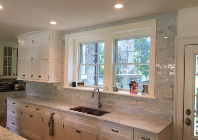 Kitchen remodel with Arabesque tile backsplash Moorestown NJ