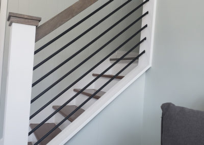 Stairway railings installation