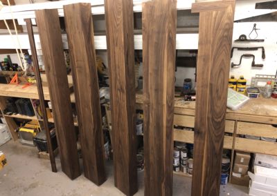 Stained wood planks for timber crafting Moorestown NJ