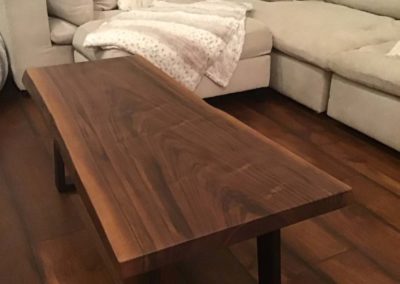Timber crafted table with dark modern legs Moorestown NJ