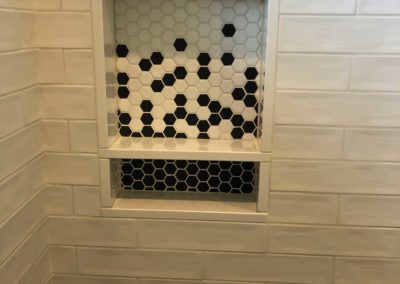 Custom Tiled Shower Niche
