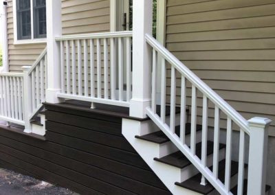 Wrap around decking with side stairway entrance Moorestown, NJ