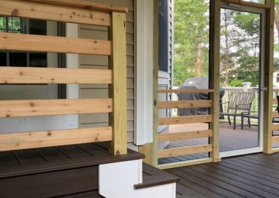 Deck flooring and sunroom built by Moorestown NJ construction company