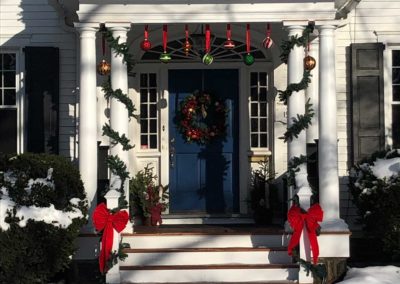 Historic Moorestown NJ front porch remodeled in time for the holidays