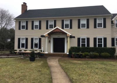 Addition of portico roof in Moorestown, NJ