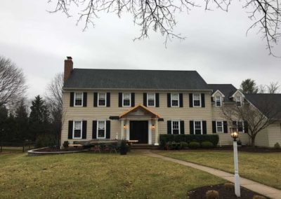 Adding front gable roof to Moorestown, NJ home