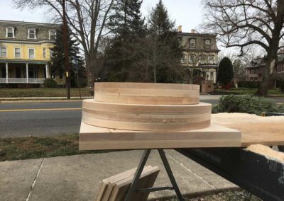 Fabrication of new porch columns for a historic home in Moorestown NJ