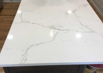 Beautiful marble topped kitchen center island in Moorestown NJ