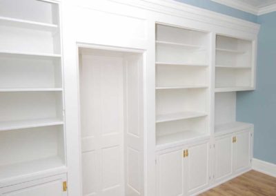 White built in shelves and back set door Moorestown NJ