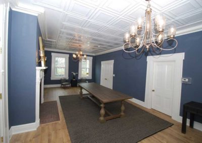 Custom trim work by Moorestown NJ remodeling company elevates a commercial office space