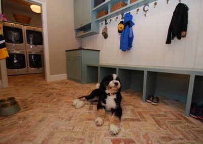 Custom shelving and mudroom storage solution by Moorestown NJ remodeling service