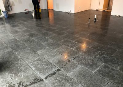 Floor tile installation by Moorestown, NJ construction company